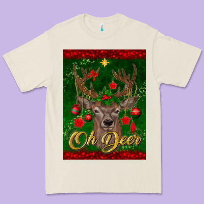 Oh Deer Car Air Freshener Premium Tee Designed By Bundleandbundleshop
