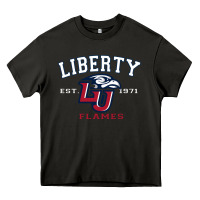 Asphalt liberty university flames football lynchburg virginia sparky the eagle Heavy Core Tee - PixelFlow