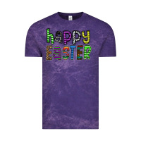 Cloud Purple Happy Easter Vintage Tee - CowhideDigitalArt