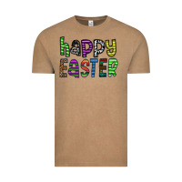Vintage Coffee Happy Easter Vintage Tee - CowhideDigitalArt