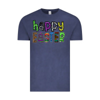Vintage Denim Happy Easter Vintage Tee - CowhideDigitalArt