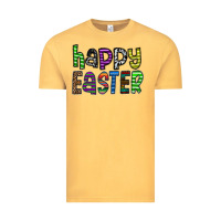 Vintage Mustard Happy Easter Vintage Tee - CowhideDigitalArt