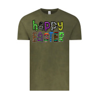 Vintage Olive Happy Easter Vintage Tee - CowhideDigitalArt