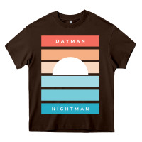 Chocolate Brown DAYMAN NIGHTMAN - It's Always Sunny Heavy Core Tee - PixelFlow