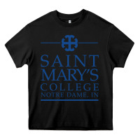 Black saint mary's college belles Heavy Core Tee - PixelFlow