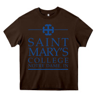 Chocolate Brown saint mary's college belles Heavy Core Tee - PixelFlow