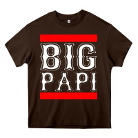 Chocolate Brown big papi Heavy Core Tee - PixelFlow