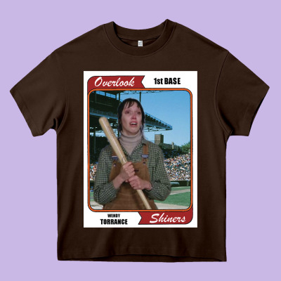 Wendy Torrance Vinatge Baseball Card Heavy Core Tee Designed By Pixelflow