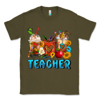Army Green Teacher Coffee Cups Classic Tee - FaDigitalArtStudio