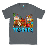 Charcoal Heather Teacher Coffee Cups Classic Tee - FaDigitalArtStudio