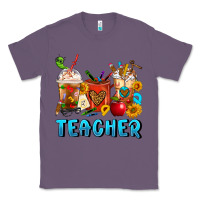 Lavender Teacher Coffee Cups Classic Tee - FaDigitalArtStudio