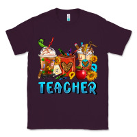 Plum Teacher Coffee Cups Classic Tee - FaDigitalArtStudio
