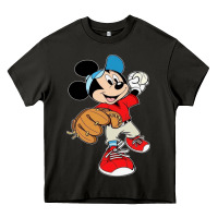 Asphalt micky-playing-baseball-cartoon-illustration-- Heavy Core Tee - PixelFlow