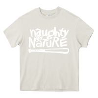 Cream naughty by nature Heavy Core Tee - PixelFlow