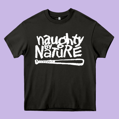 Naughty By Nature Heavy Core Tee Designed By Pixelflow