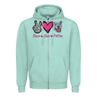 Peace Love Pitties Zipper Hoodie | Teevron
