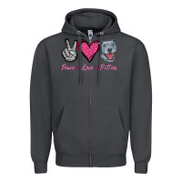 Smoke Peace Love Pitties Zipper Hoodie - Jasminsmagicworld