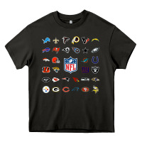 Asphalt american football team collage    wall art Heavy Core Tee - PixelFlow