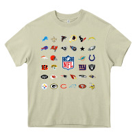 Mossy american football team collage    wall art Heavy Core Tee - PixelFlow