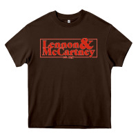 Chocolate Brown lennon & mccartney Classic Heavy Core Tee - PixelFlow