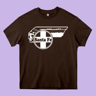Big Chief Clean Santa Fe Railroad Heavy Core Tee Designed By Pixelflow