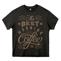Asphalt The Best Morning Coffee Heavy Core Tee - PixelFlow