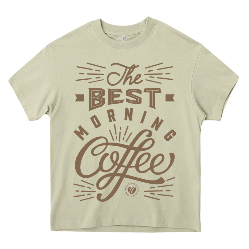 The Best Morning Coffee Heavy Core Tee by PixelFlow | Teevron