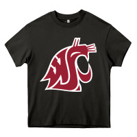 Asphalt washington state cougars Heavy Core Tee - PixelFlow