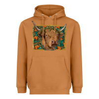 Meerkat highland cow fall Heavyweight Hoodie - RanaPortraitStore