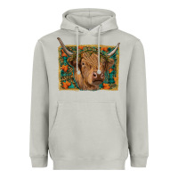 Moon Dust highland cow fall Heavyweight Hoodie - RanaPortraitStore
