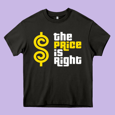 Price Is Right Heavy Core Tee Designed By Pixelflow