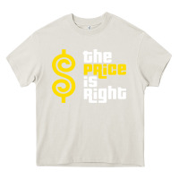 Cream price is right Heavy Core Tee - PixelFlow