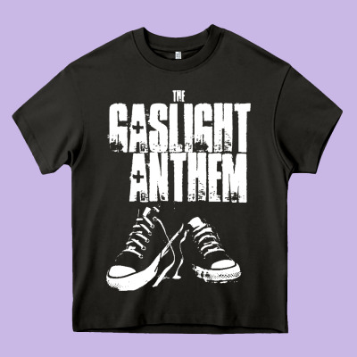 Fallon Gaslight Anthem Musisi Heavy Core Tee Designed By Pixelflow