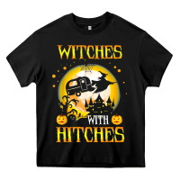 Black witches with hitches funny halloween costume gift Heavy Core Tee - PixelFlow