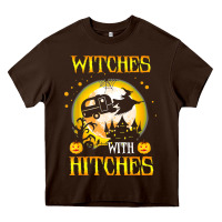 Chocolate Brown witches with hitches funny halloween costume gift Heavy Core Tee - PixelFlow
