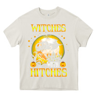 Cream witches with hitches funny halloween costume gift Heavy Core Tee - PixelFlow