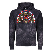 Cloud Black usa camouflage rainbow Vintage Hoodie - Artiststas