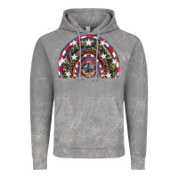 Cloud Rock usa camouflage rainbow Vintage Hoodie - Artiststas