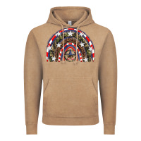 Vintage Coffee usa camouflage rainbow Vintage Hoodie - Artiststas