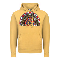 Vintage Mustard usa camouflage rainbow Vintage Hoodie - Artiststas