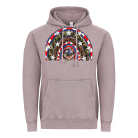 Vintage Zinc usa camouflage rainbow Vintage Hoodie - Artiststas