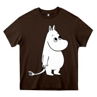 Chocolate Brown moomin character Heavy Core Tee - PixelFlow