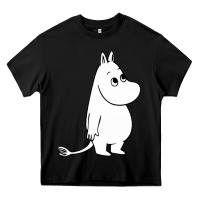 Black moomin character Heavy Core Tee - PixelFlow
