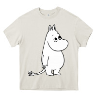 Cream moomin character Heavy Core Tee - PixelFlow