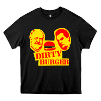 Black dirty burger Heavy Core Tee - PixelFlow