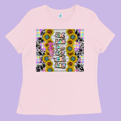 Happy Easter Ladies Tee Designed By Cowhidedigitalart