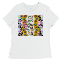White happy easter Ladies Tee - CowhideDigitalArt