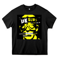 Black U.K. SUBS special music punk Heavy Core Tee - PixelFlow