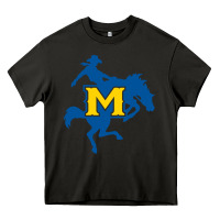 Asphalt mcneese  athletics Heavy Core Tee - PixelFlow