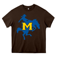 Chocolate Brown mcneese  athletics Heavy Core Tee - PixelFlow